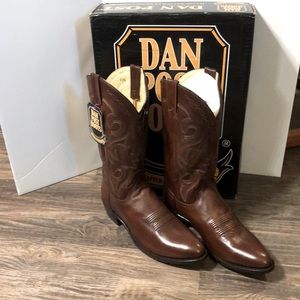 Men’s “NIB” Dan Post Boots DP2111R Tan Mignon Corona Size 12D